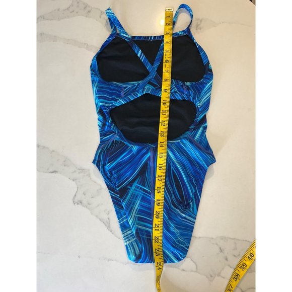 Speedo Women's TURBO STROKE One Piece Swimsuit 28 - Picture 7 of 9